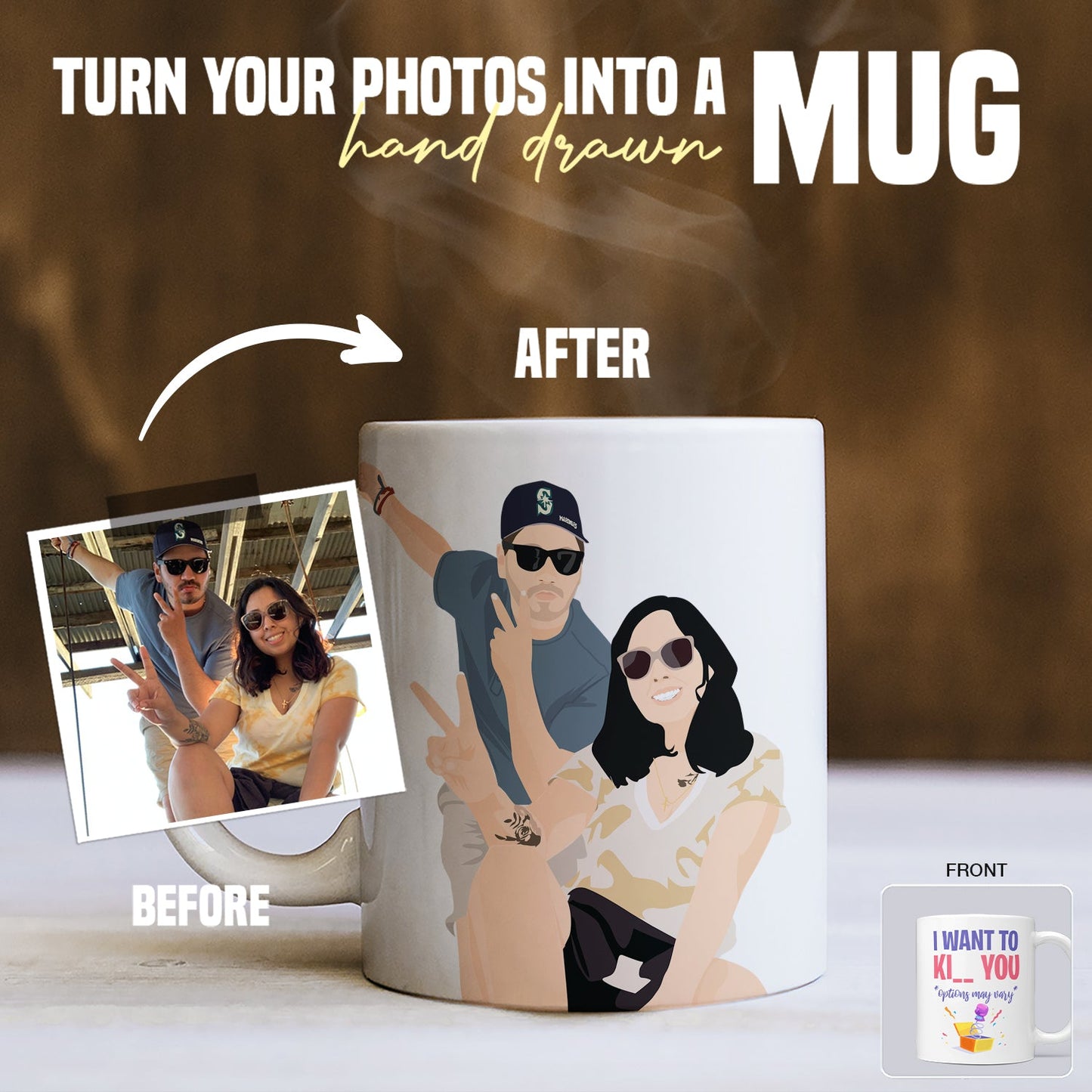 I Want to Ki__ You Results May Vary Mug Personalized
