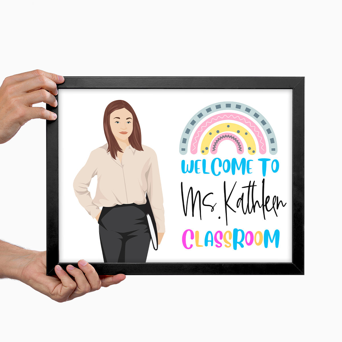 Welcome to Teacher / Classroom Picture Frame Personalized