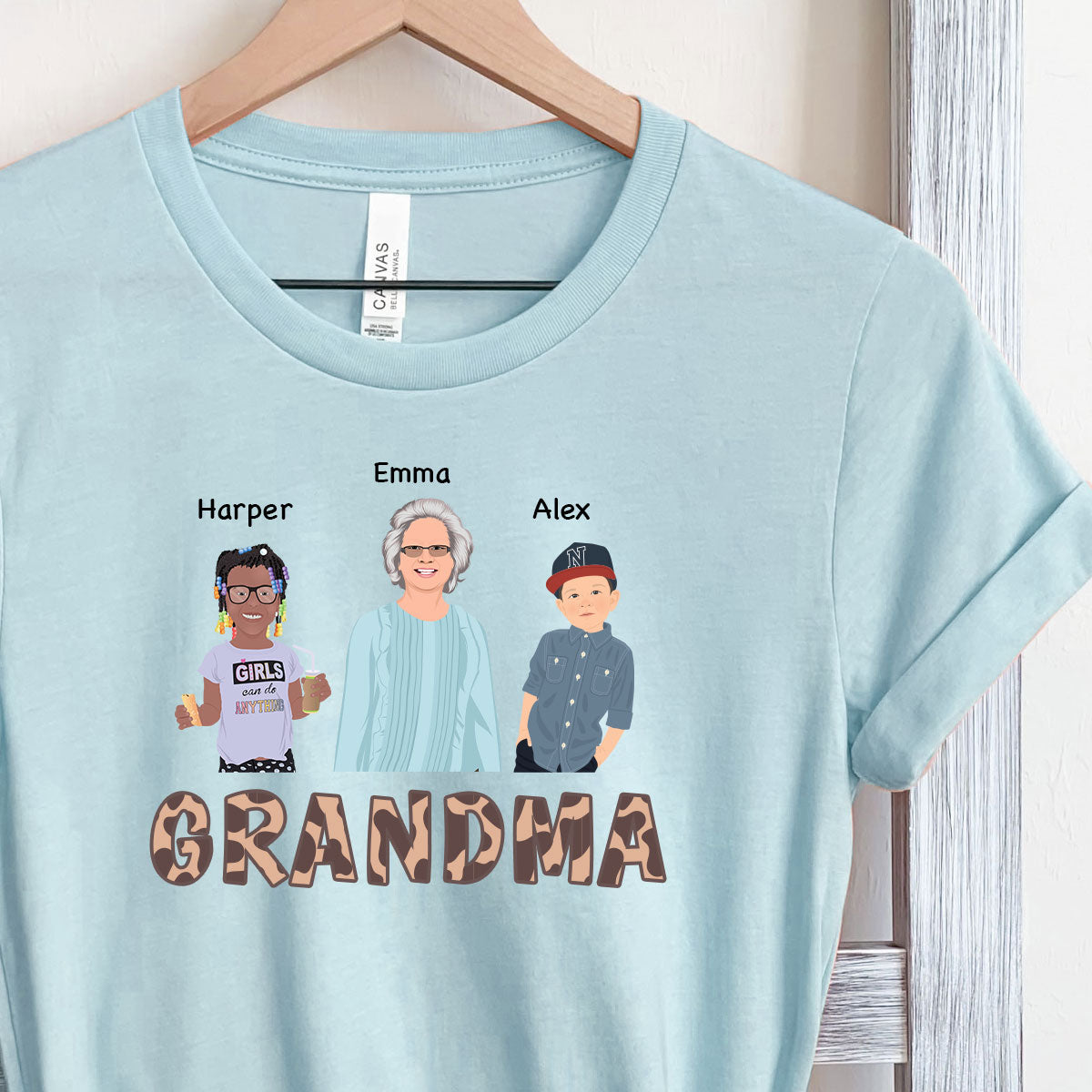 Custom Grandma & Grandkids Shirt