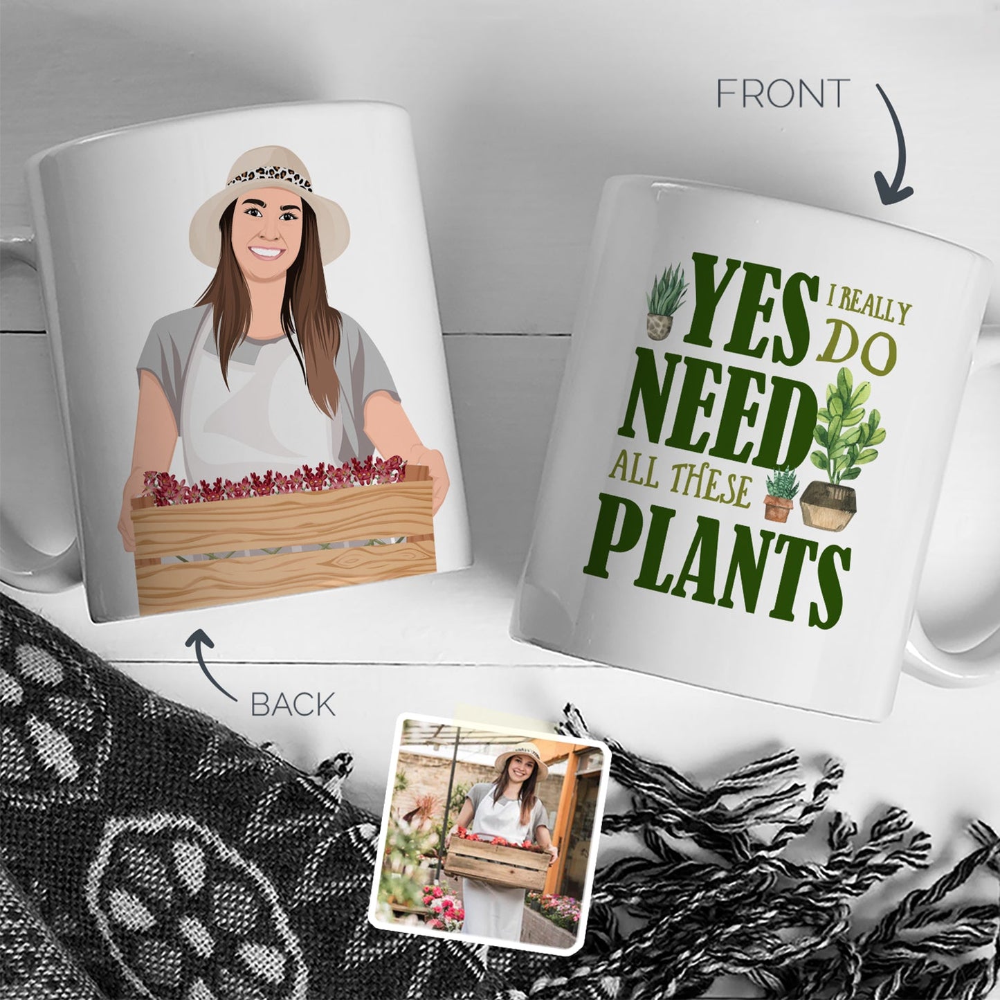 Personalized Gardening / Plant Lady Mug