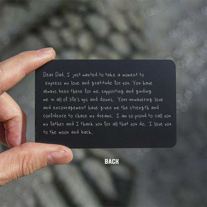 Personalized ENGRAVED Wallet Card