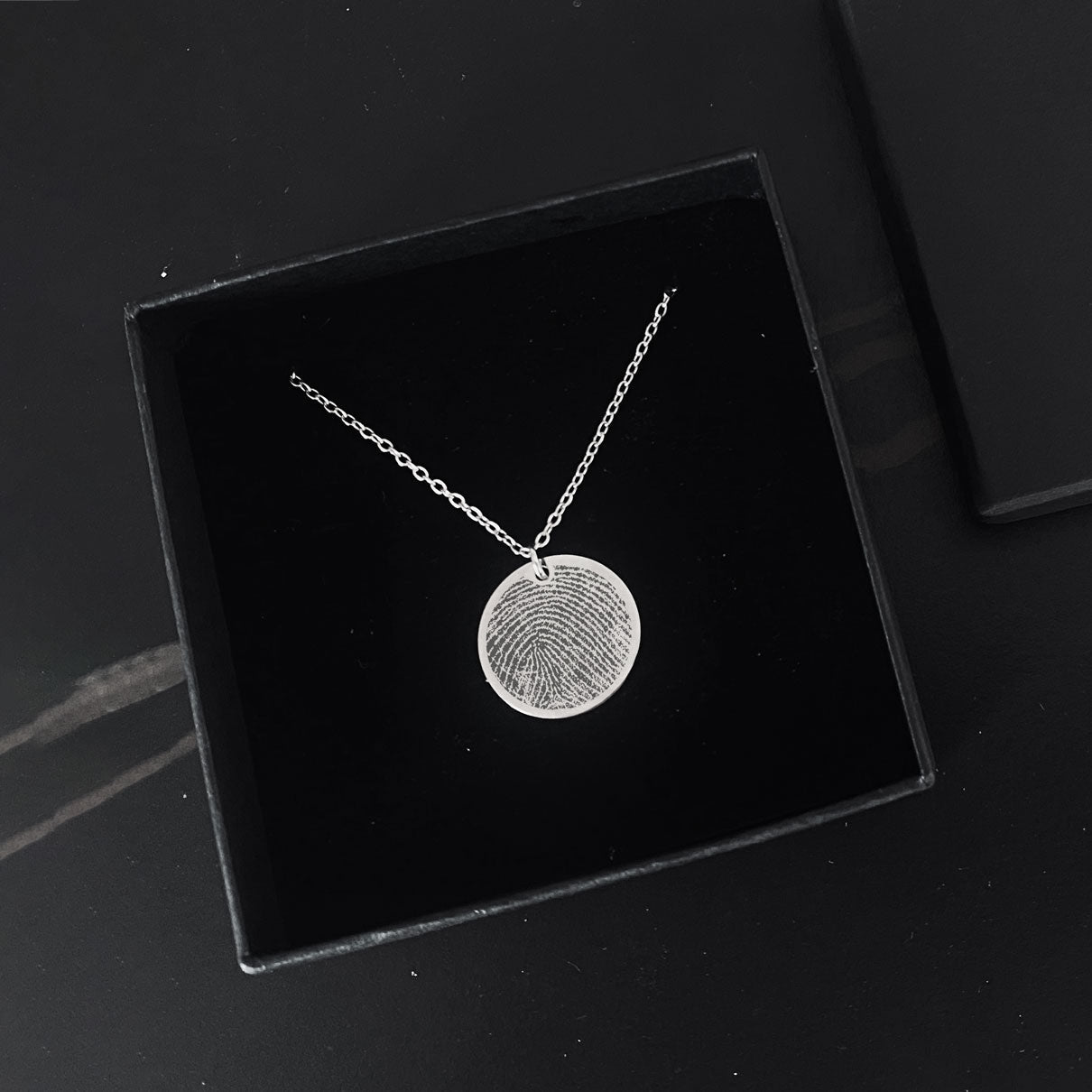 Custom Fingerprint Pendant Necklace