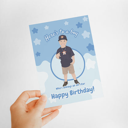 Personalized Birthday Boy Card