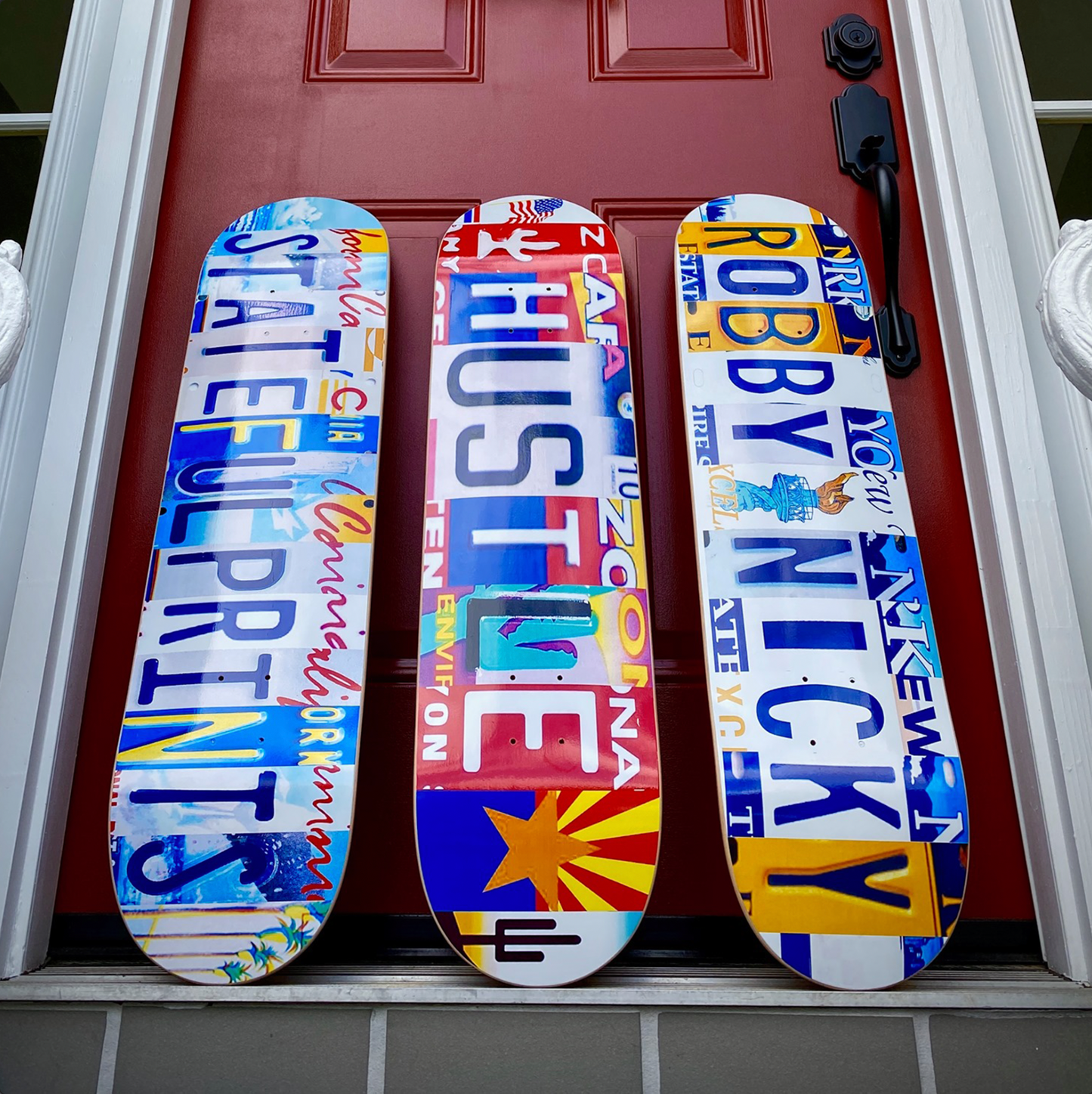 Custom License Plate Skateboard