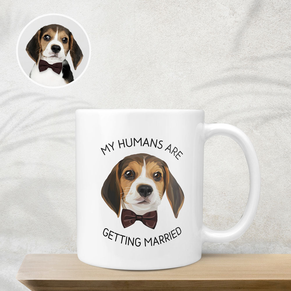 Custom Dog Getting Wedding Mug