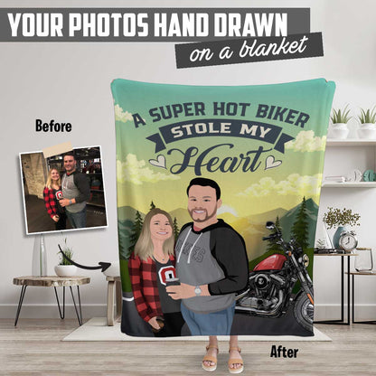 Custom Biker Blanket