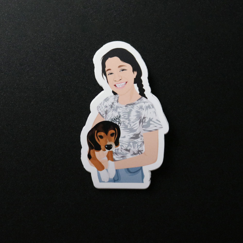 Custom Dog & Owner Stickers