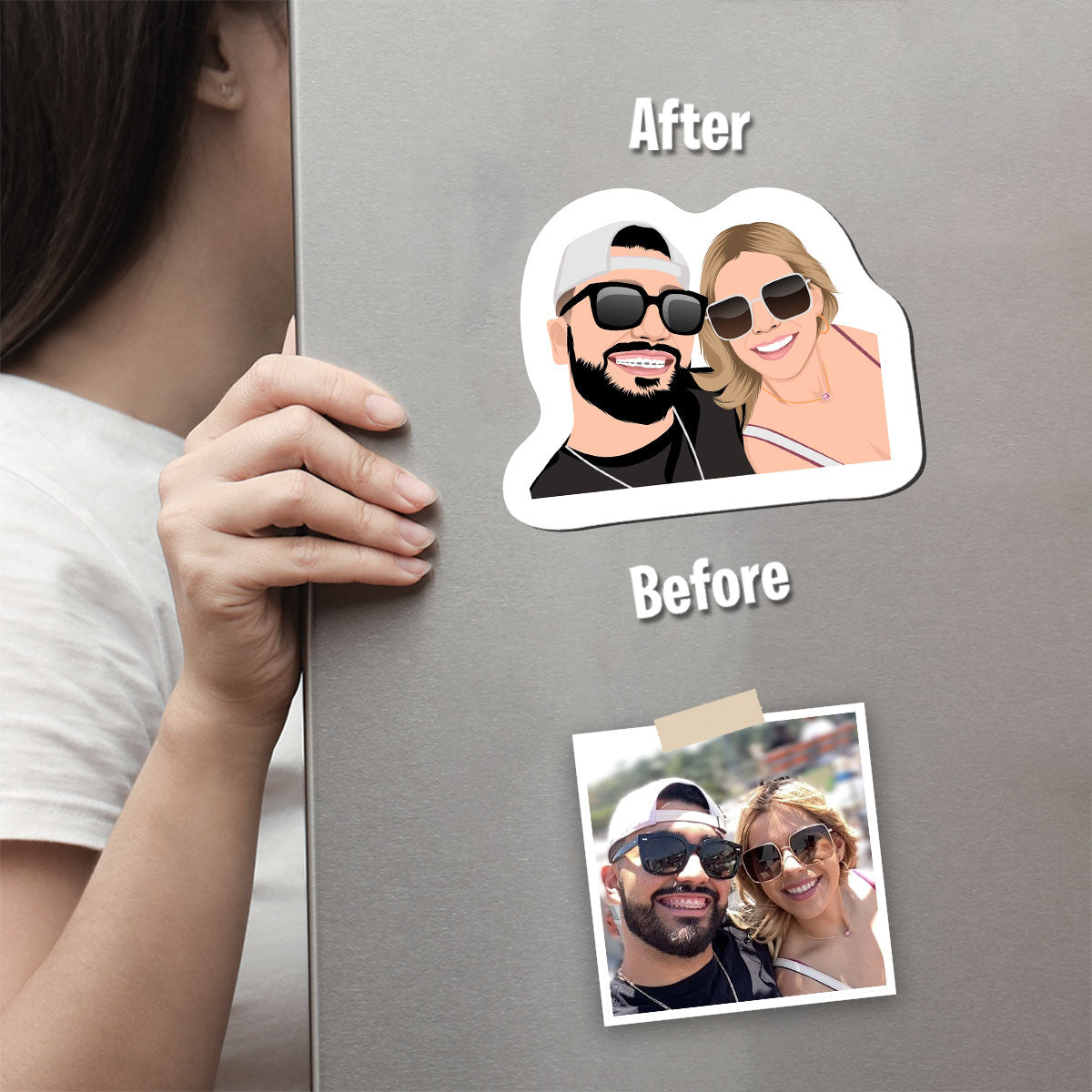 Custom Couples Fridge Magnets