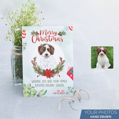 Personalized Dog Christmas Card