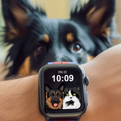 Custom Pet Watch Face | Hand Drawn Art