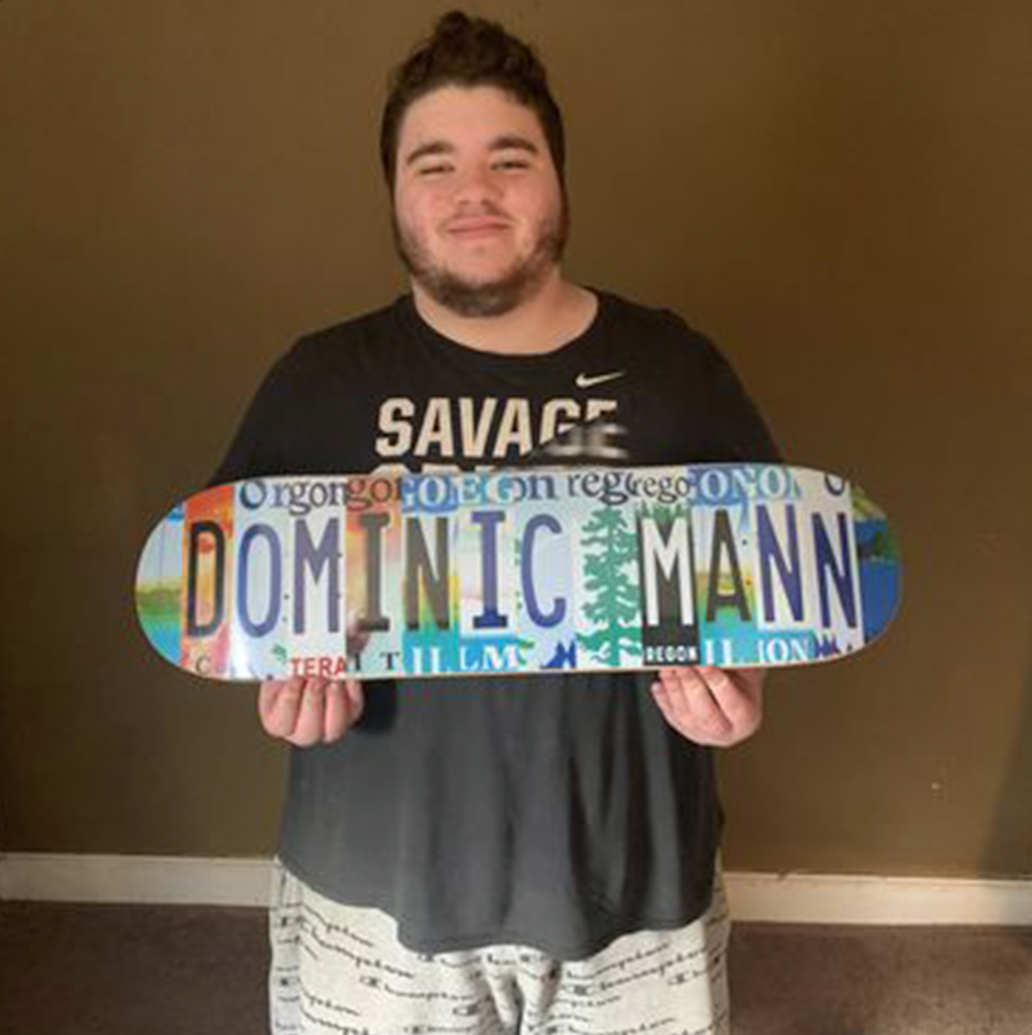 Custom License Plate Skateboard