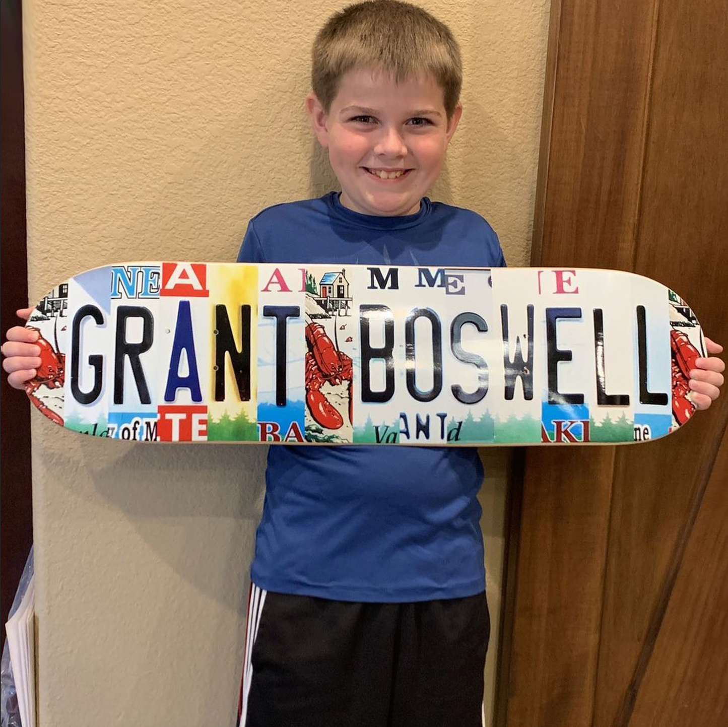 Custom License Plate Skateboard