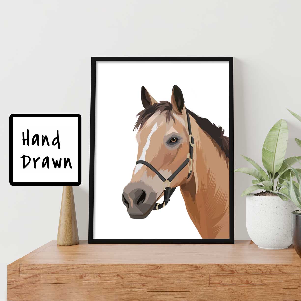 Custom Horse Illustration Portrait