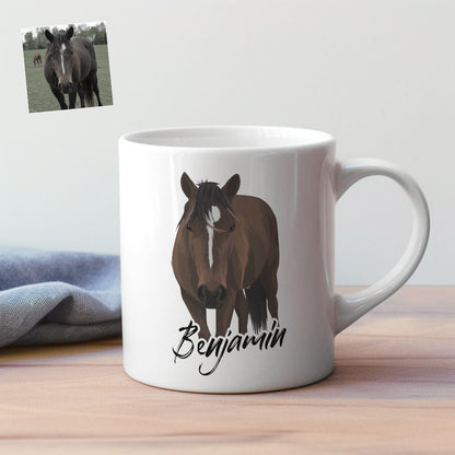 Custom Horse Drawing Mug