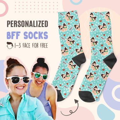 Custom BFF Face Socks