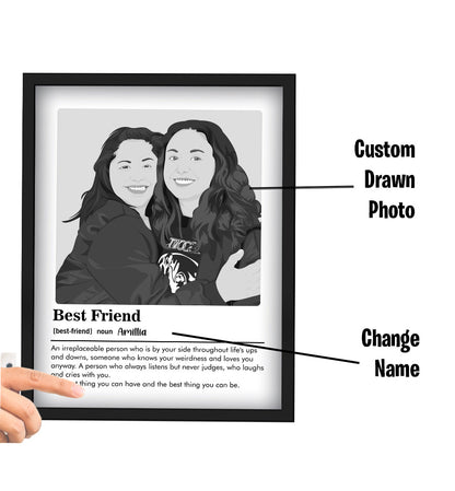 Custom Best Friends Definition Portrait