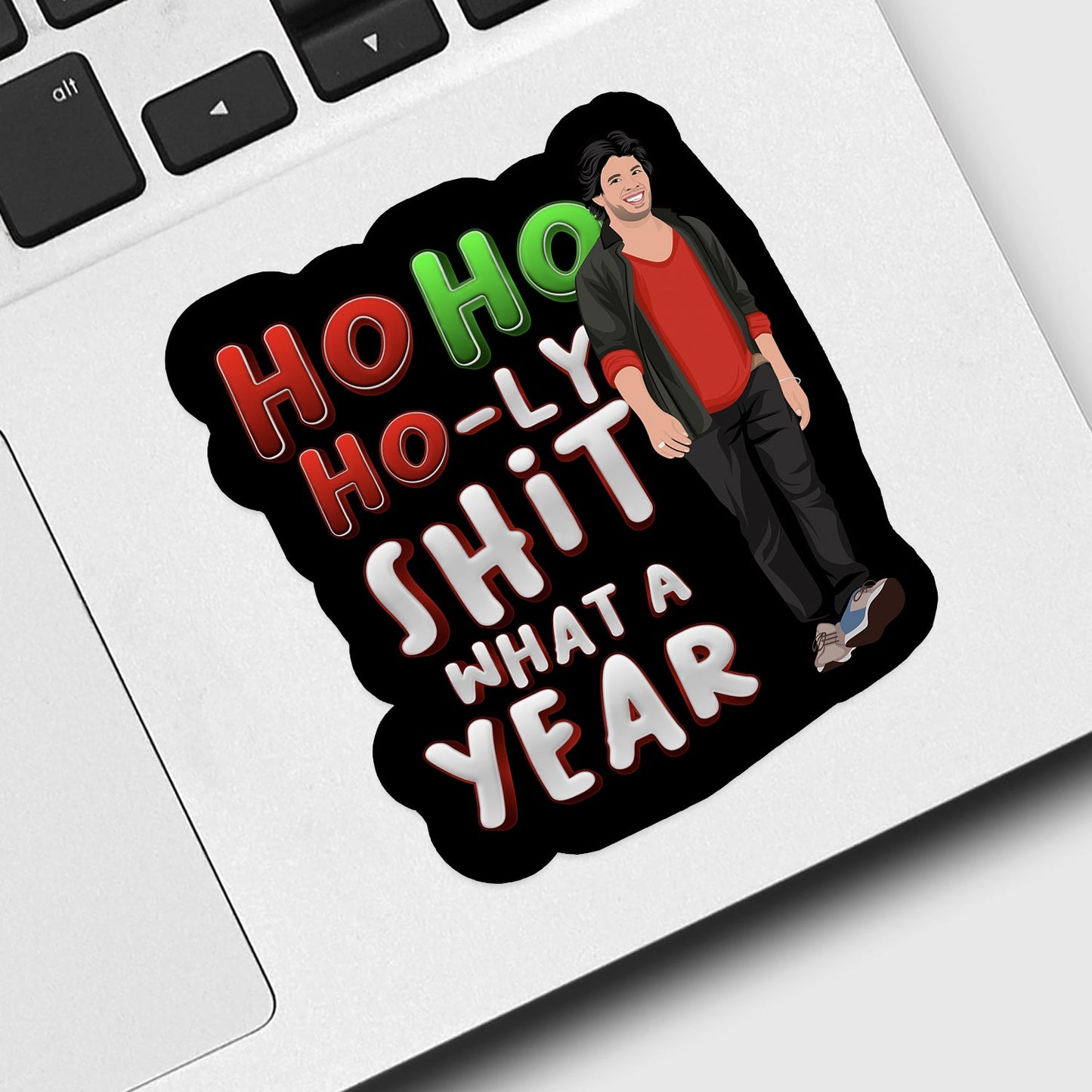 Ho Ho Holy Shit Sticker Personalized