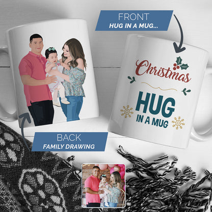 Personalized Hug in a Mug Christmas