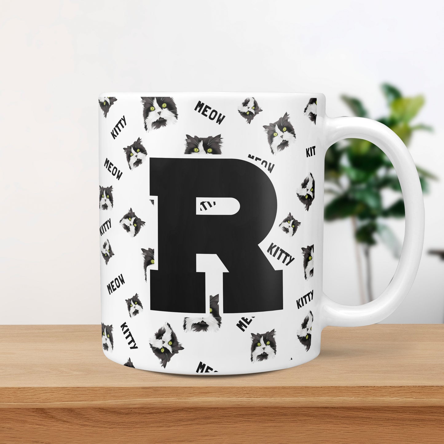 Custom Pet Monogram Face Mug