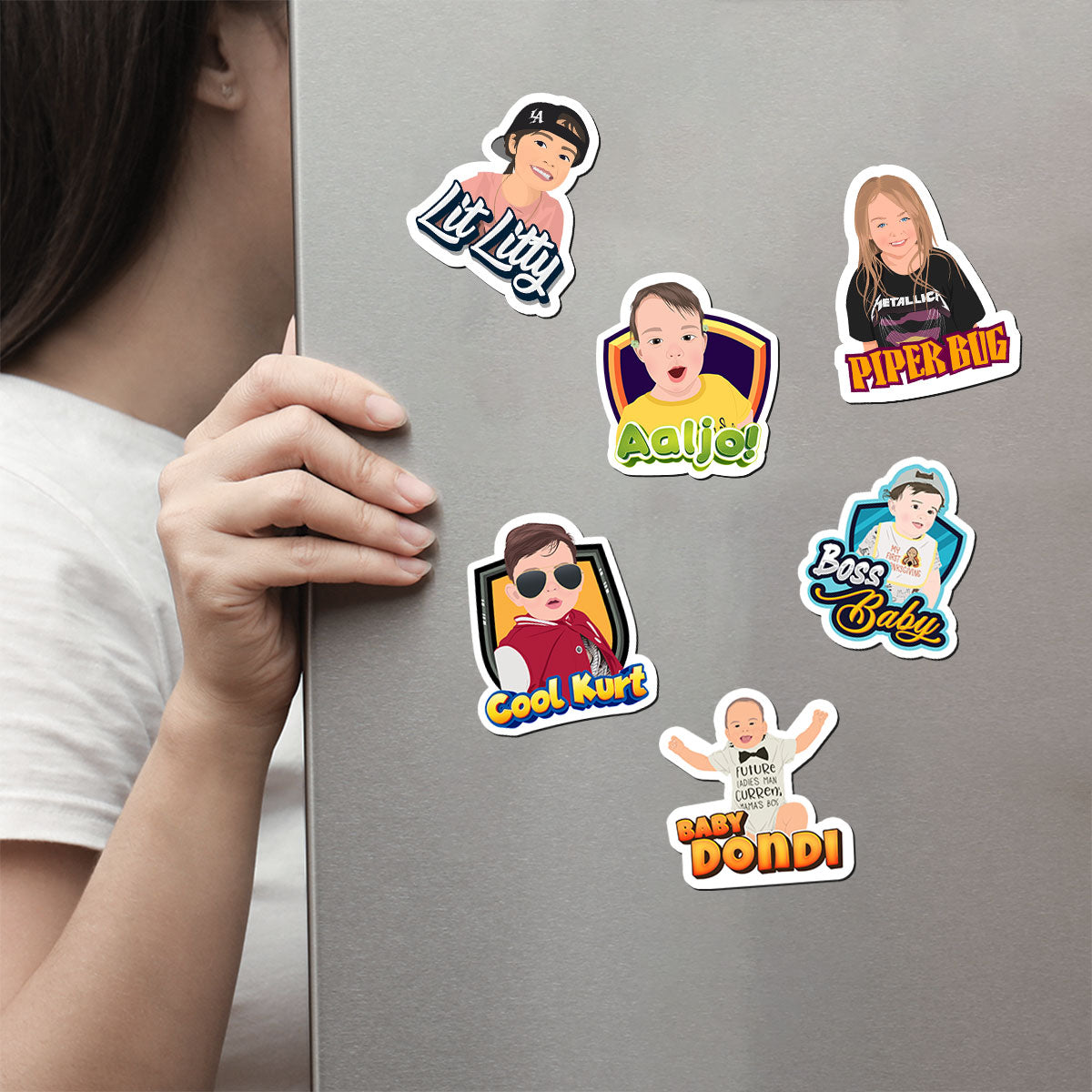 Turn Photos into Custom Drawn Magnets