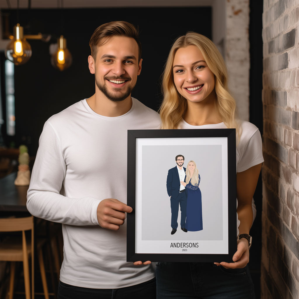 Custom Couples Full Body Portrait