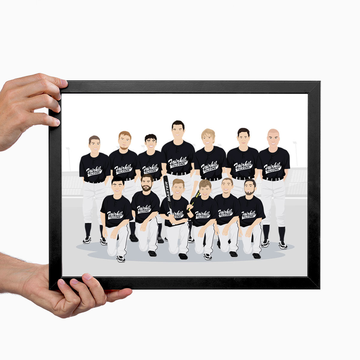 Custom Sports Team Illustration Portraits