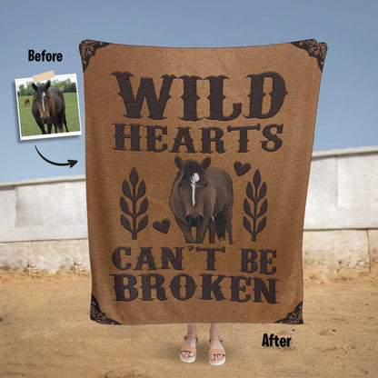 Custom Wild Hearts Horse Blanket