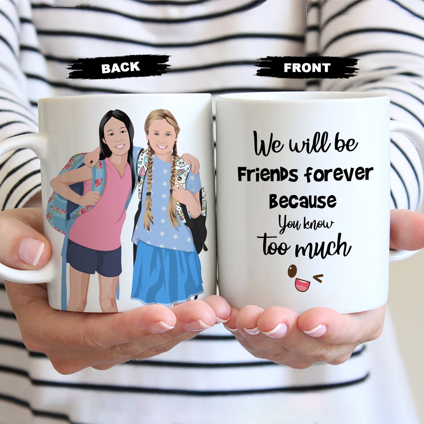 Best Friends Forever Mug Personalized