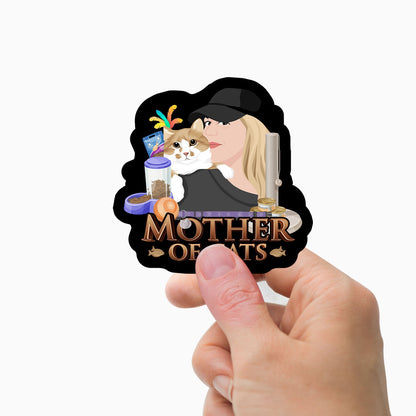 Personalized mother of cats Stickers