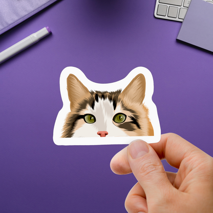 Personalized Pet Peeking Stickers