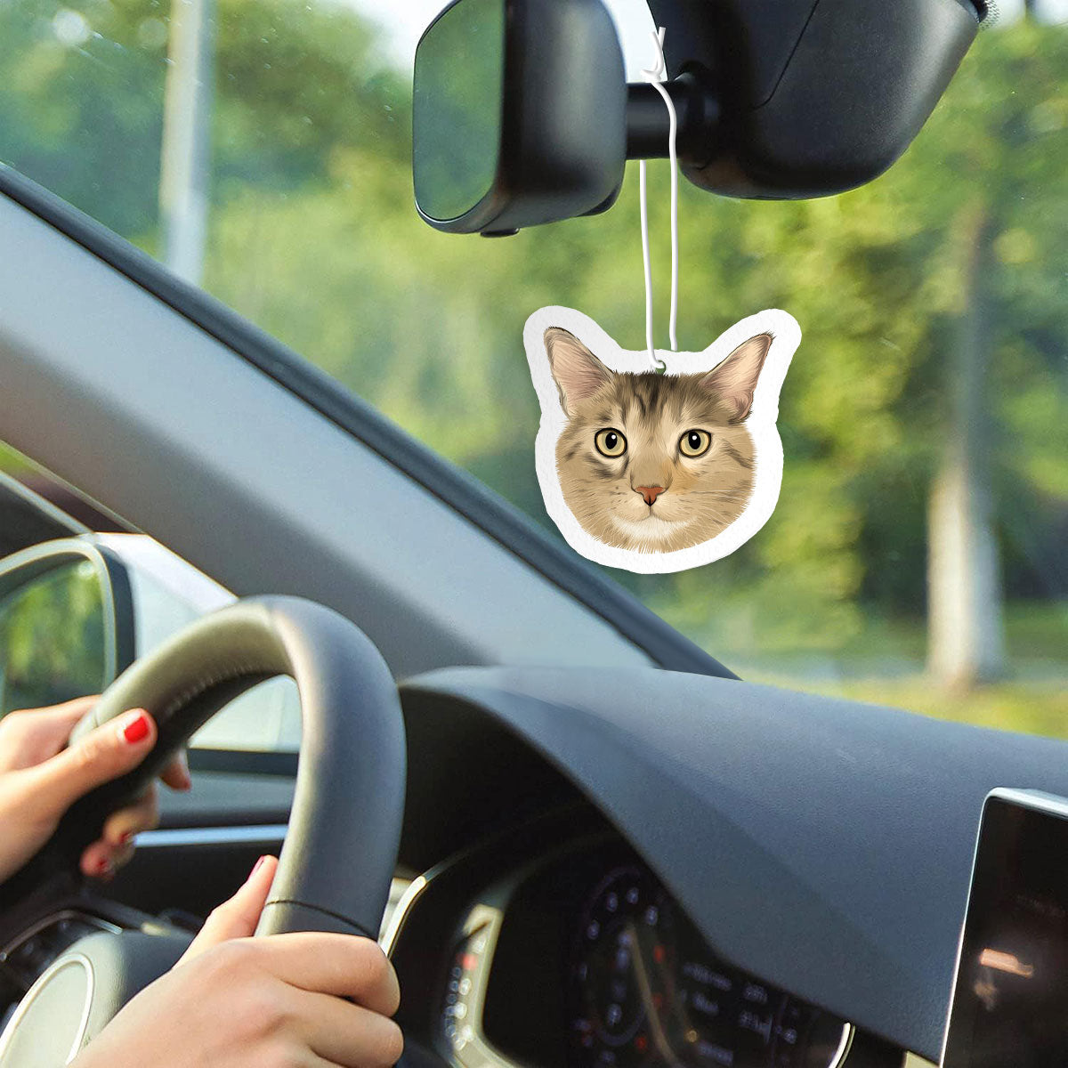 Personalized Cat Portrait Air Freshener