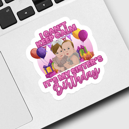 Personalized Sisters Birthday Sticker