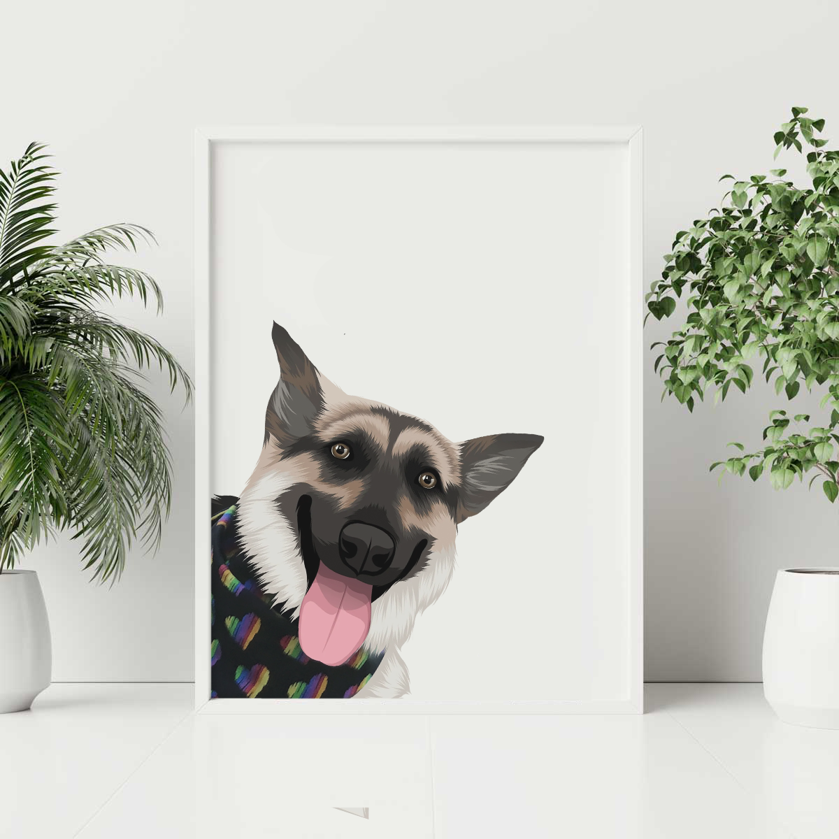 Custom Peekaboo Pet Portraits