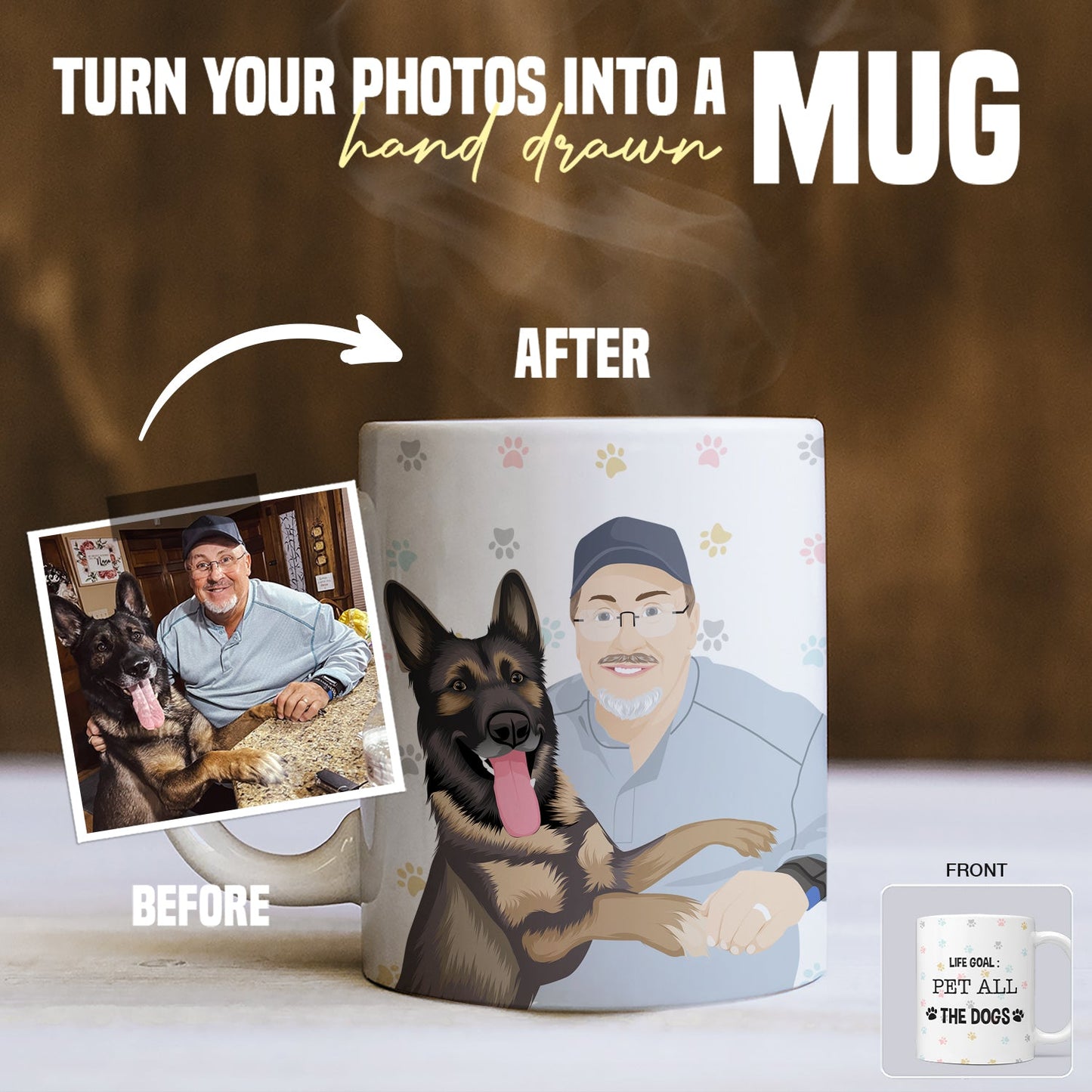 Life Goal: Pet All the Dogs Mug Personalized