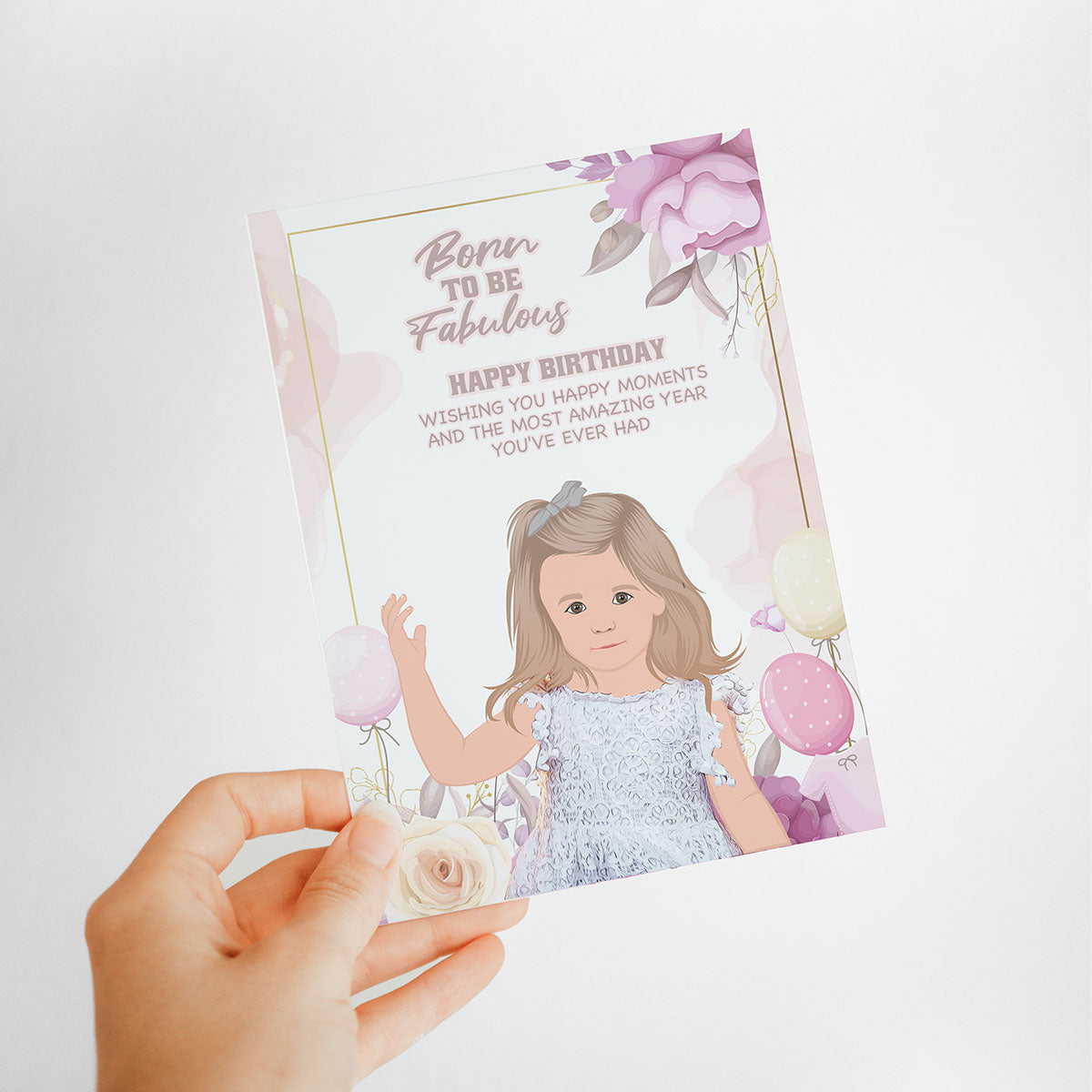 Personalized Birthday Girl Card