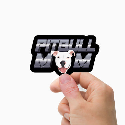 Custom Pitbull Mom Stickers