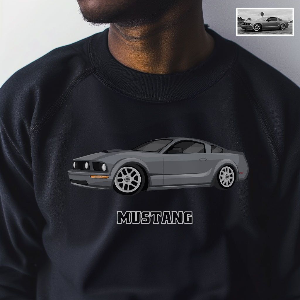 Custom Car Drawing Sweatshirt