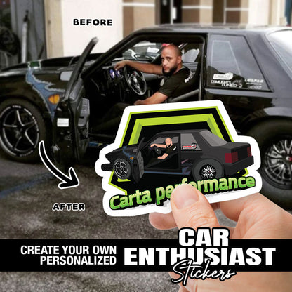 Custom Car Stickers - Photo Drawing