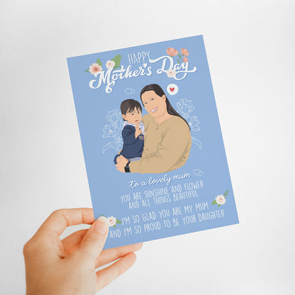 Personalized Mothers Day Card