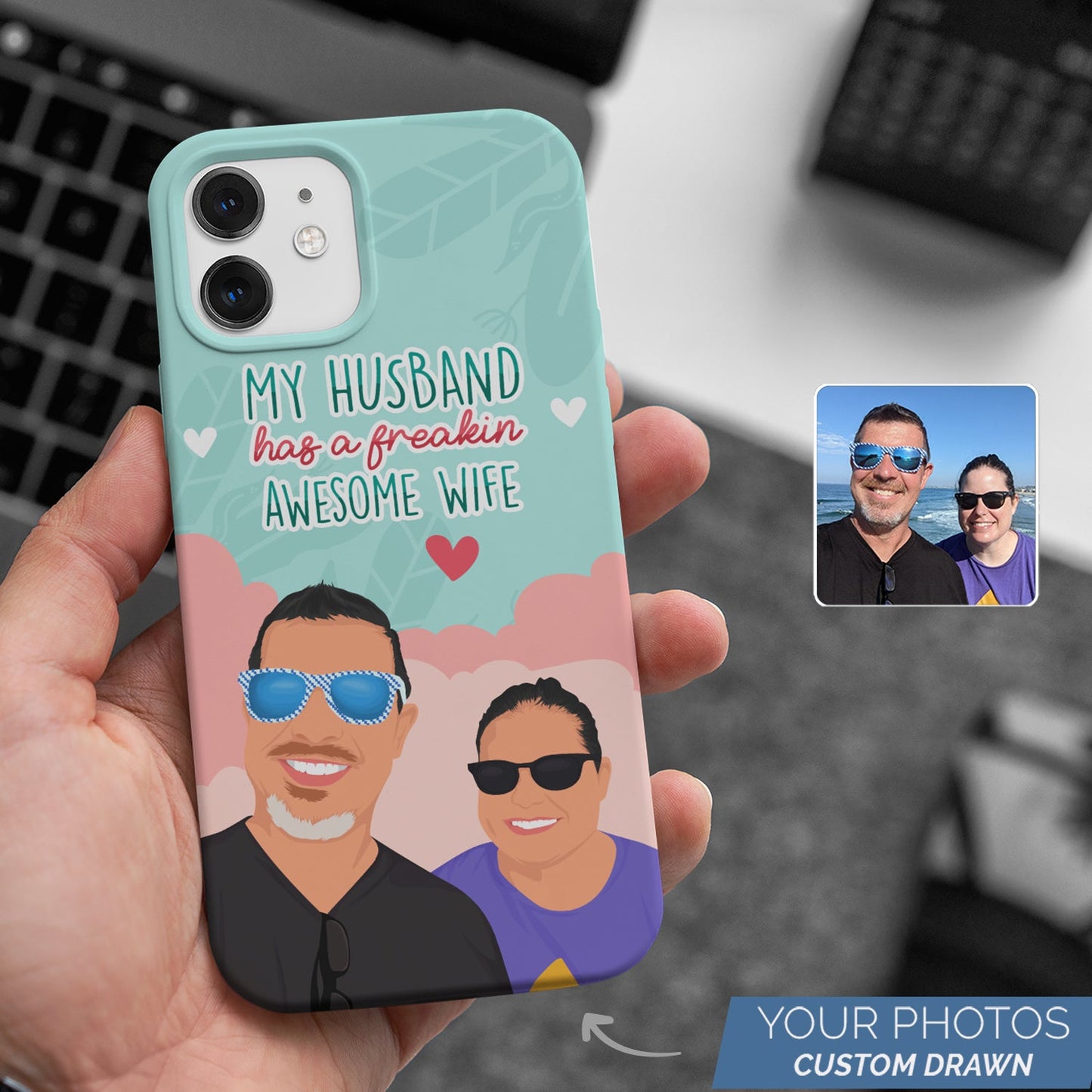 Freakin Awesome Wife Phone Case Personalized