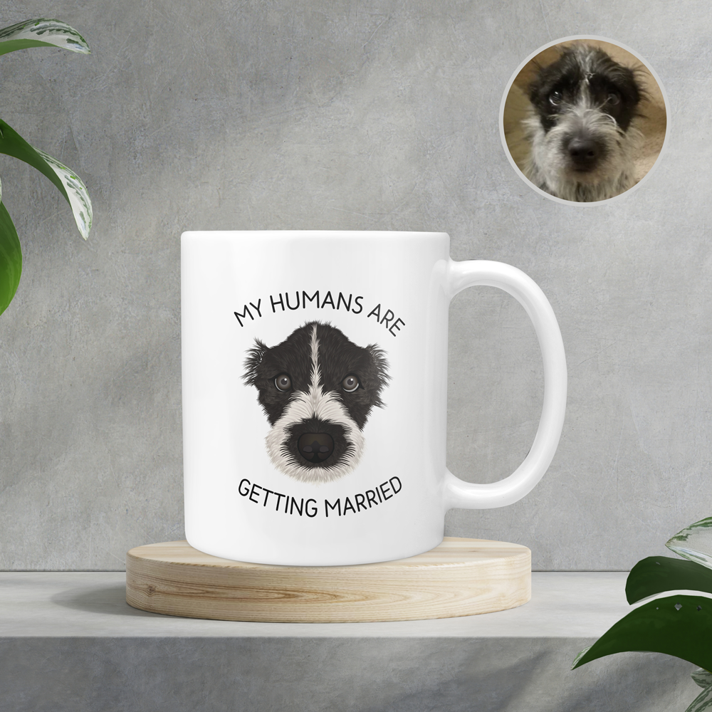 Custom Dog Getting Wedding Mug