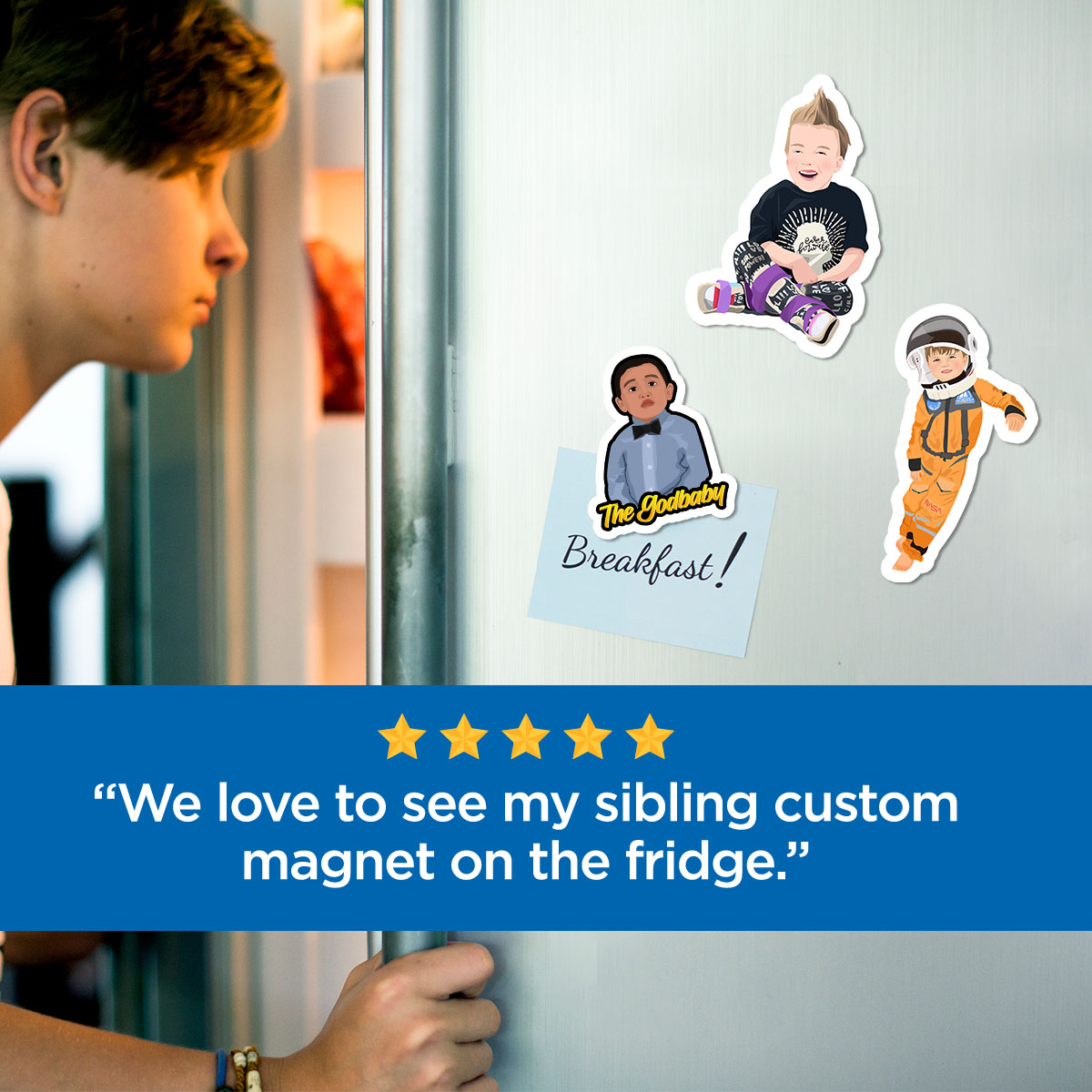 Turn Photos into Custom Drawn Magnets