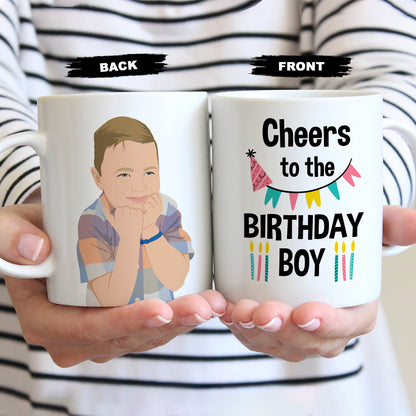 Cheers to the Birthday Boy Mug Personalized