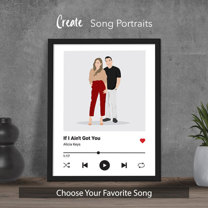 Custom Song Frame for Couples / Wedding