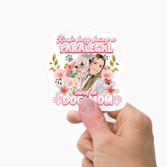 Personalized Paralegal and Dog Mom Stickers