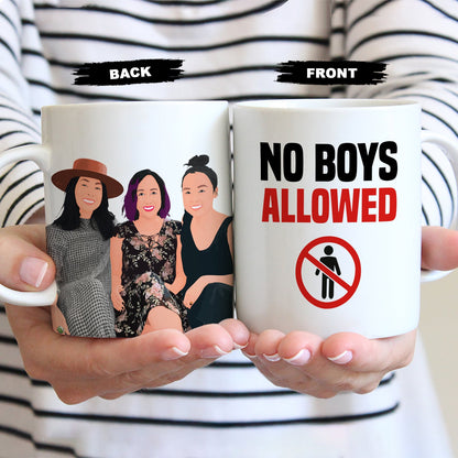 No Boys Allowed Mug Personalized