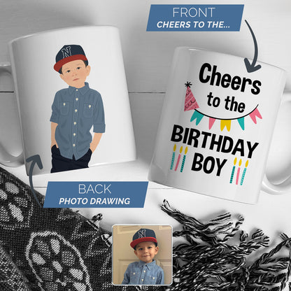 Cheers to the Birthday Boy Mug Personalized