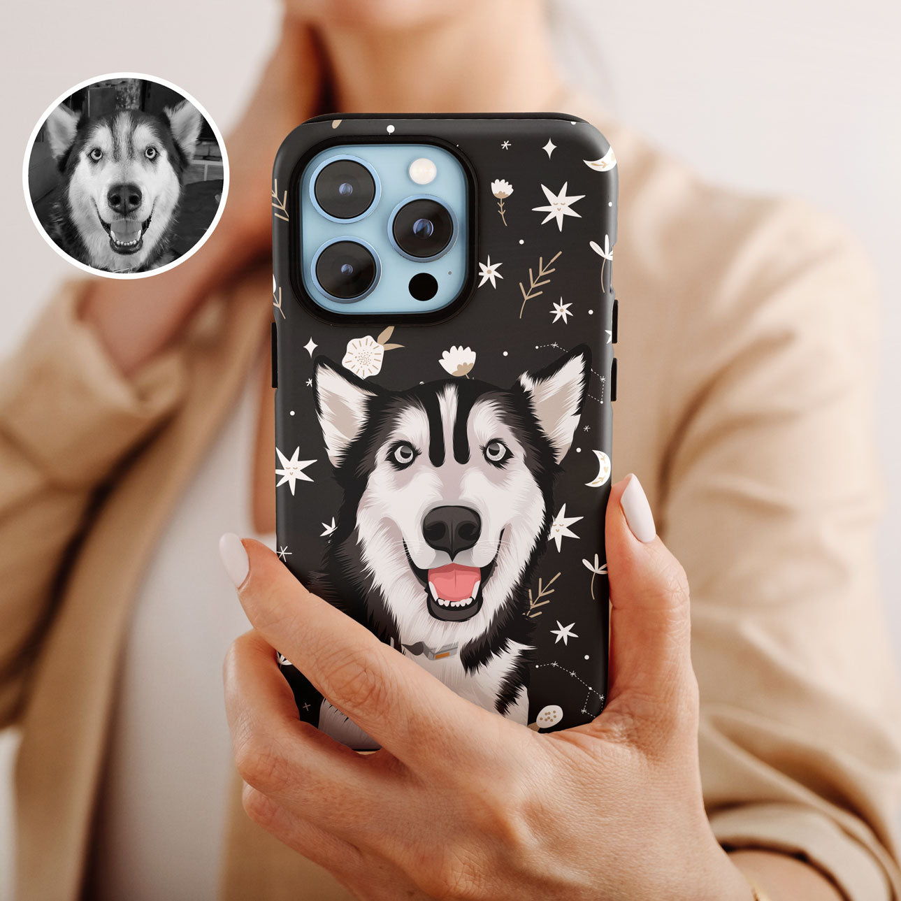 Custom Dog Boho Pattern Case