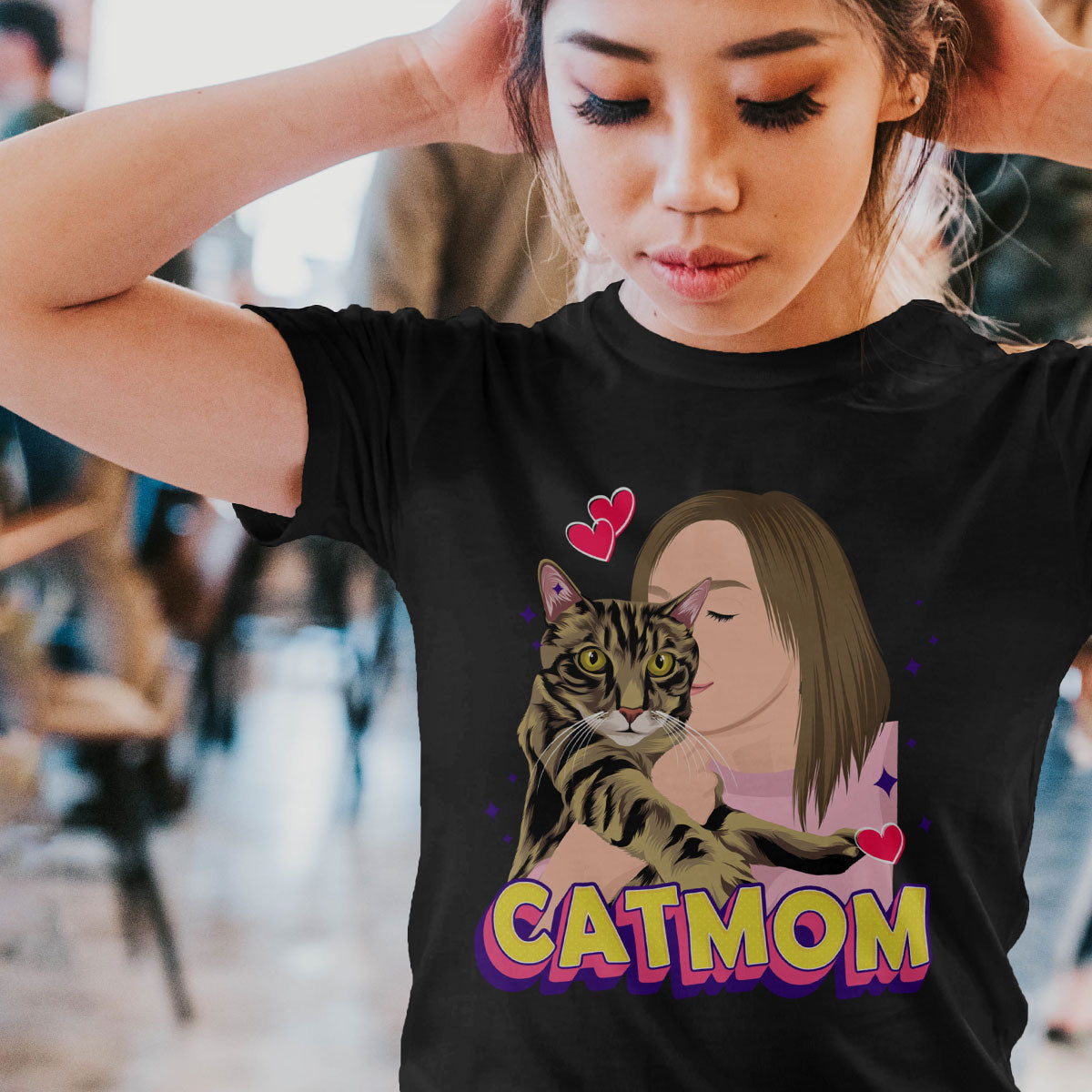 Personalized Cat Mom Shirt