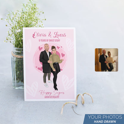 Personalized Happy Anniversary Card